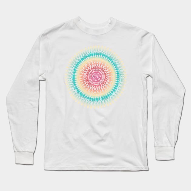 Radiate Mandala Long Sleeve T-Shirt by tangerinetane